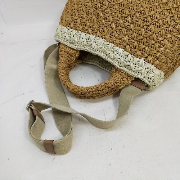 Authentic Prada Hand Bag Brown Raffia mn715-112925 - Picture 7 of 16